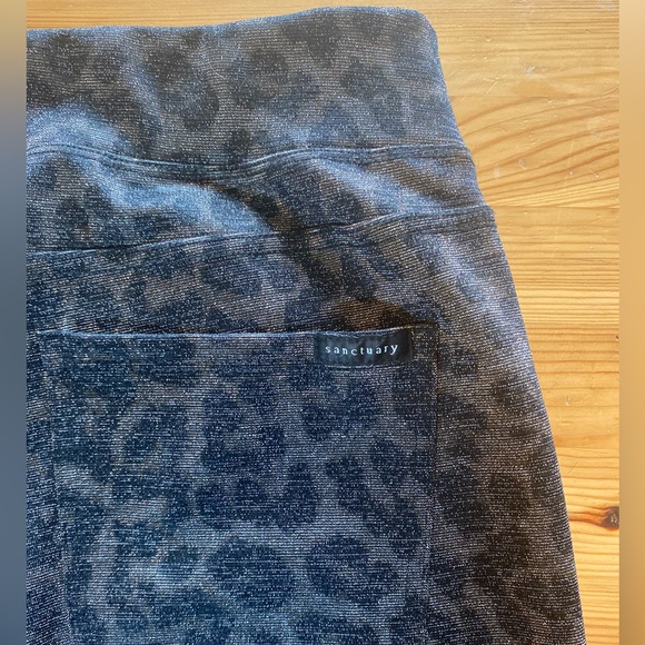Anthropologie x Sanctuary Runway Shimmer Leopard Print Pants Size Small - Picture 5 of 10